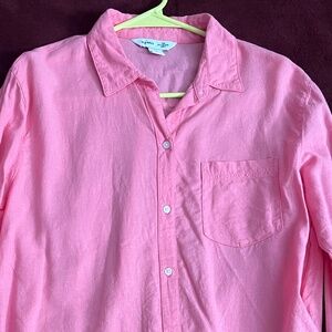Old Navy pink button down Boyfriend shirt
